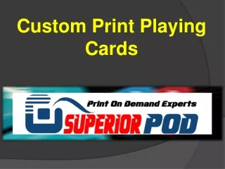 Custom Print Playing Cards