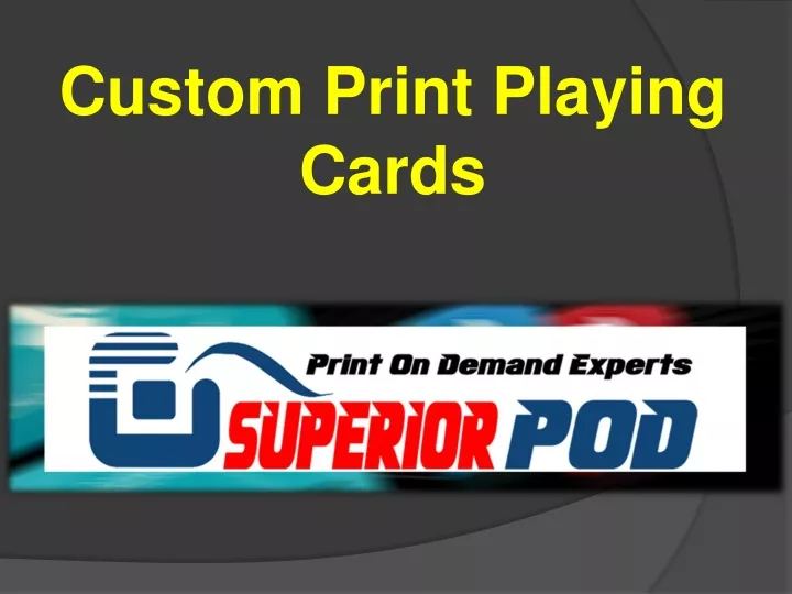 custom print playing cards