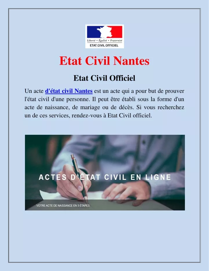 etat civil nantes