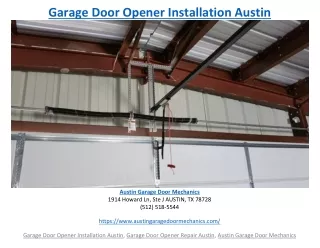 garage door opener installation austin