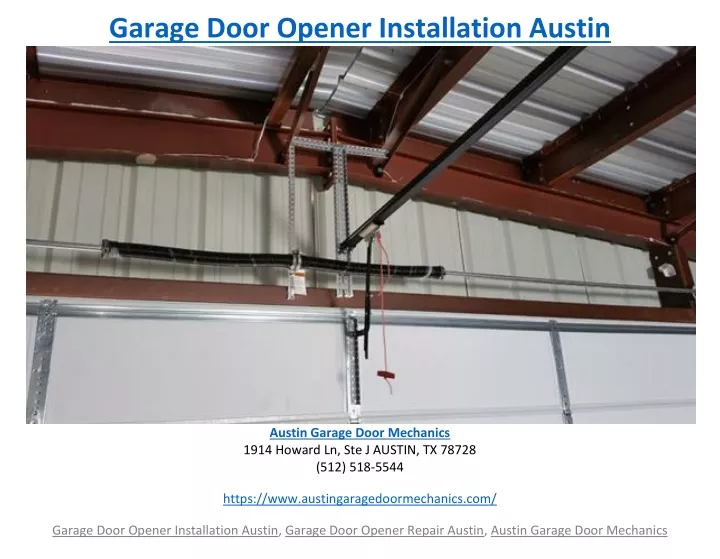garage door opener installation austin