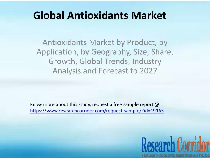 global antioxidants market
