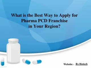 How to Apply for a PCD Pharma Franchise in your Region?