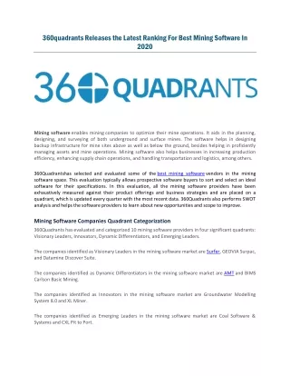 360quadrants releases the latest ranking for best