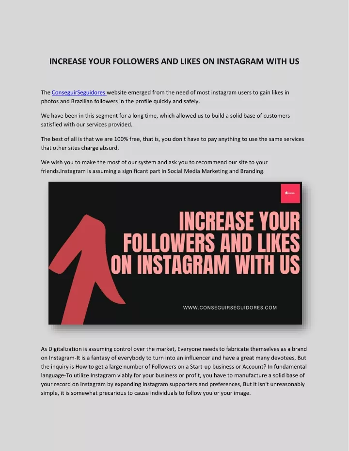 increase your followers and likes on instagram