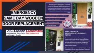 emergency same day wooden door replacement