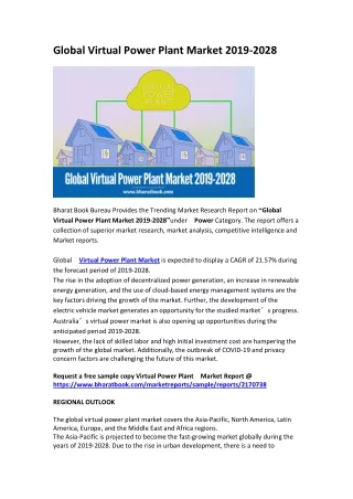 global virtual power plant market 2019 2028