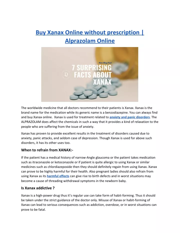 buy xanax online without prescription alprazolam