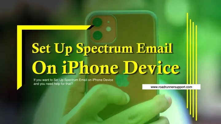 set up spectrum email on iphone device