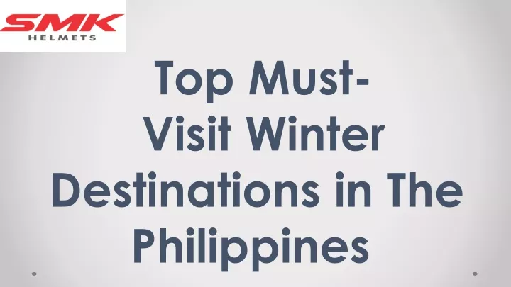 top must visit winter destinations in the philippines