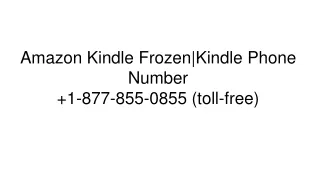Amazon Kindle Frozen: Kindle Phone Number
