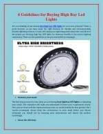 4 Guidelines for Buying High Bay Led Lights - slide 1