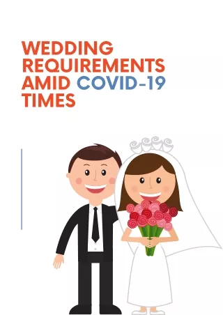 Wedding Requirements Amid Covid19 Times