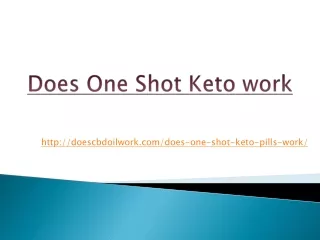 Does One Shot Keto Reviews