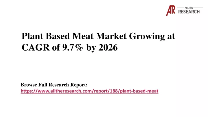 plant based meat market growing at cagr