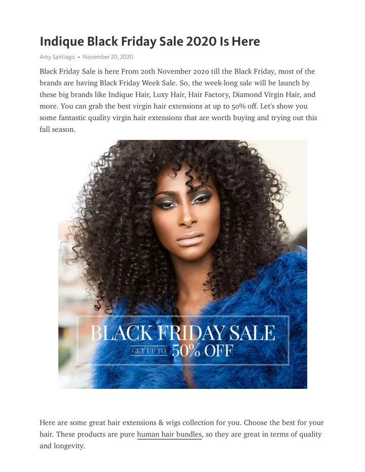 indique black friday sale 2020 is here