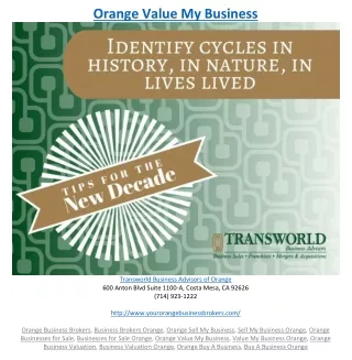 orange value my business