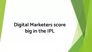 Digital Marketers score big in the IPL | Liqvd Asia