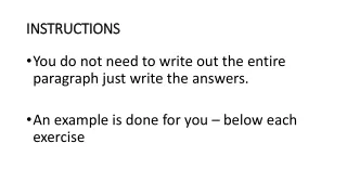 instructions