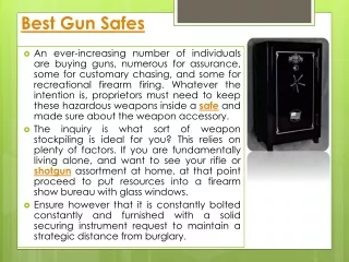 best gun safes