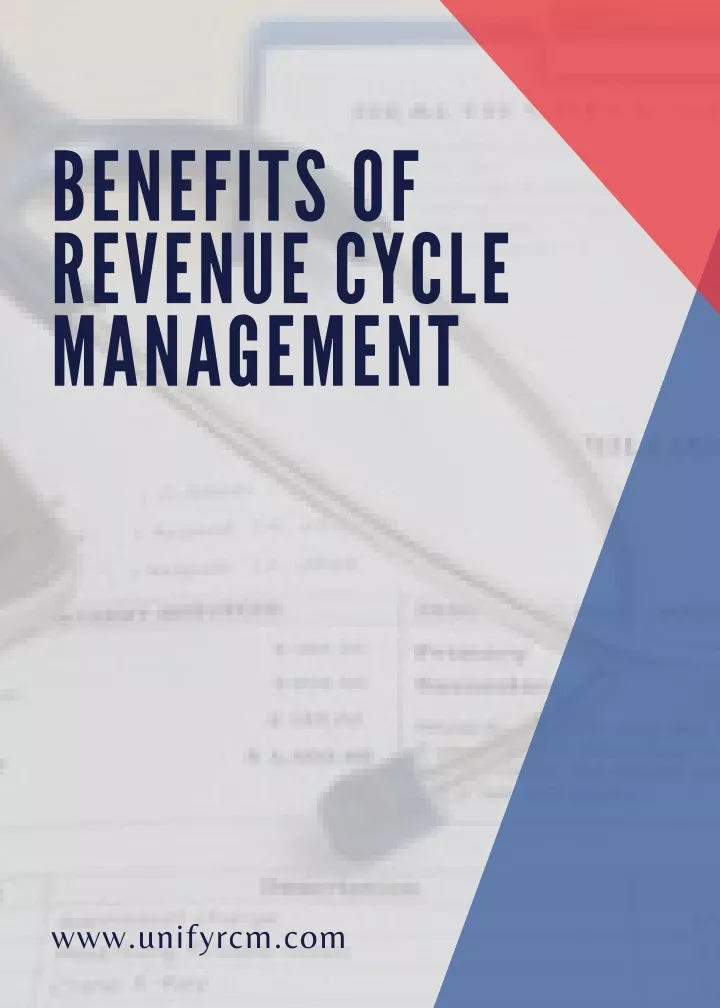 benefits of revenue cycle m a n a gement
