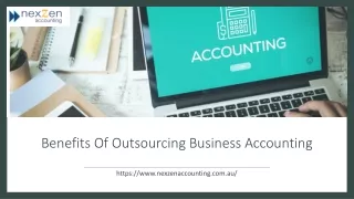 Benefits Of Outsourcing Business Accounting