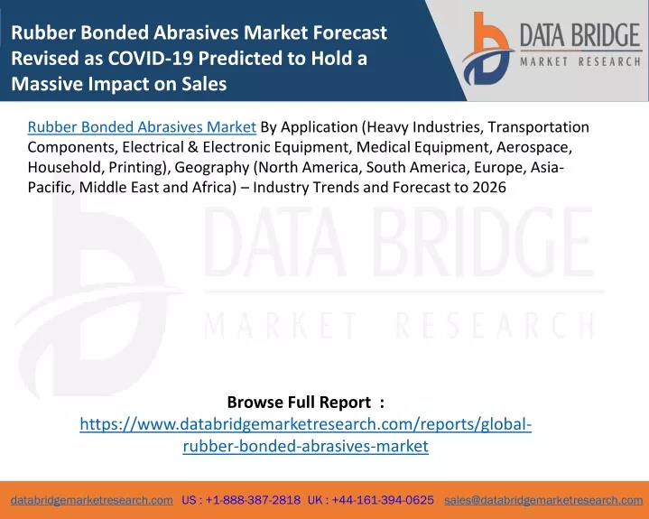 rubber bonded abrasives market forecast revised