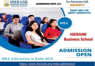 MBA Admission in Delhi-Hierank Business School