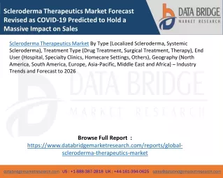 scleroderma therapeutics market forecast revised
