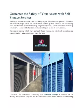 Self-Storage Unit Company in Busselton