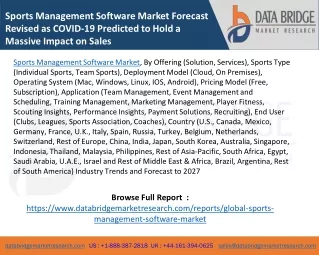 sports management software market forecast