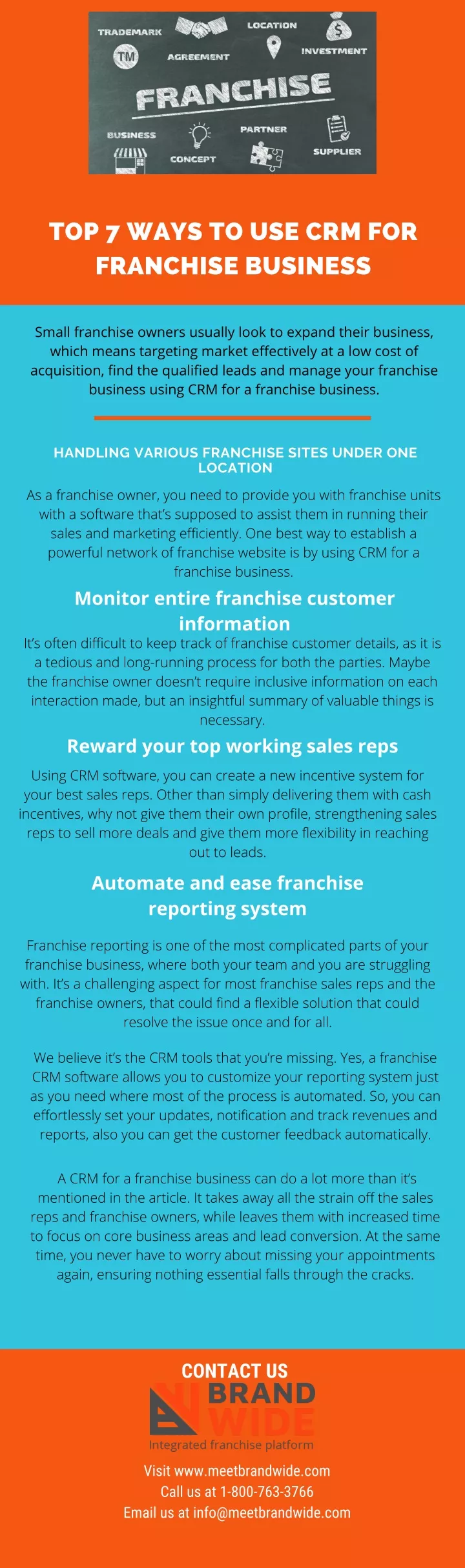 top 7 ways to use crm for franchise business