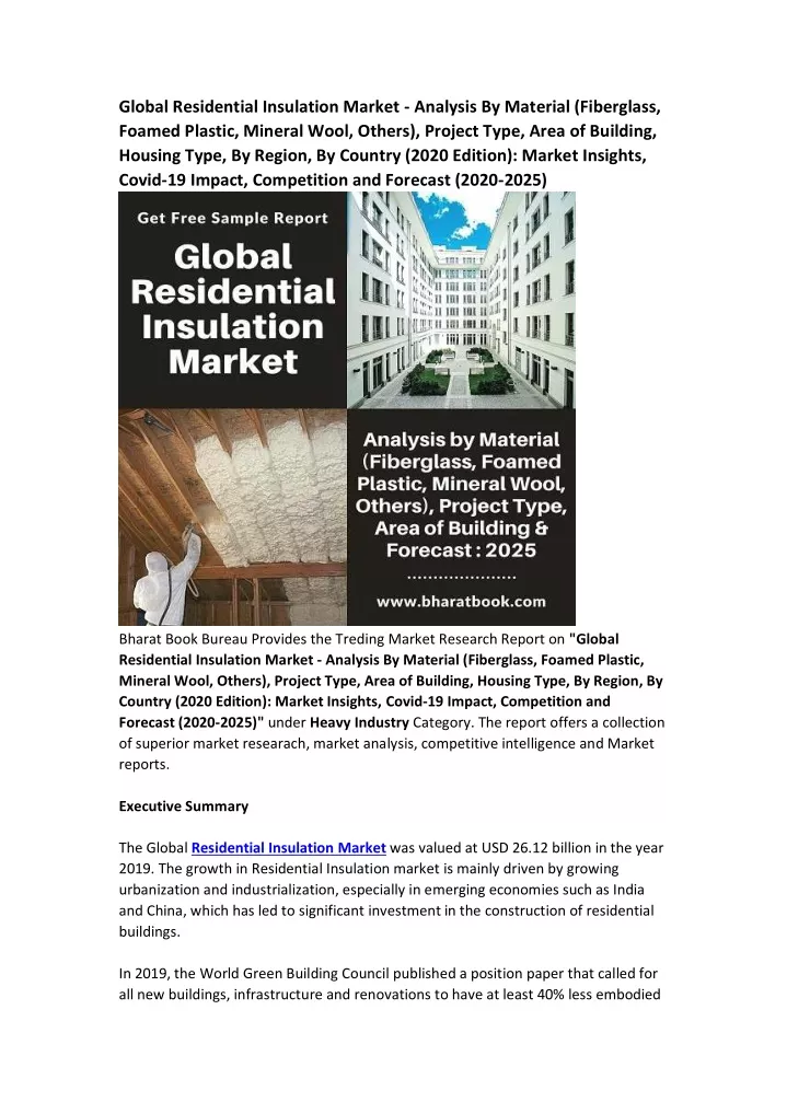 global residential insulation market analysis