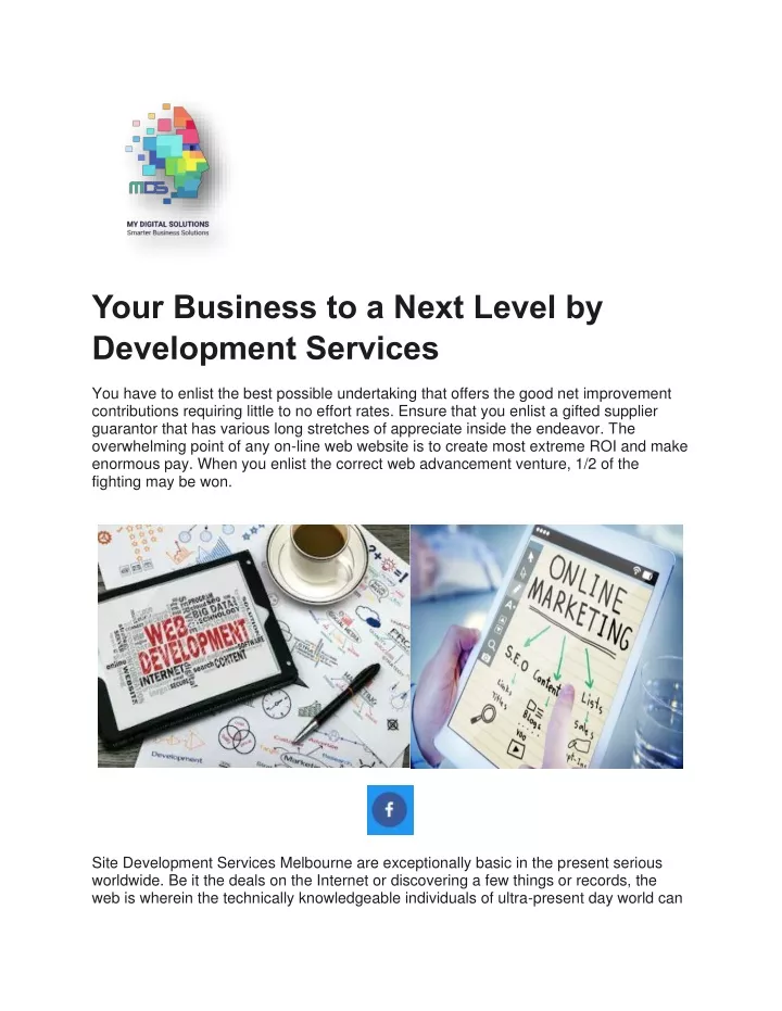 your business to a next level by development
