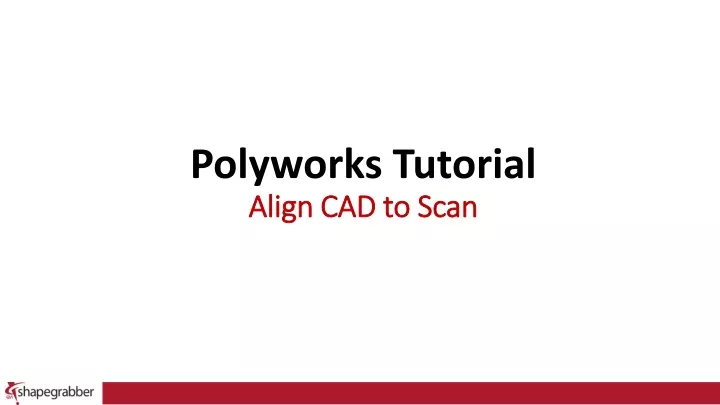 polyworks tutorial align cad to scan align