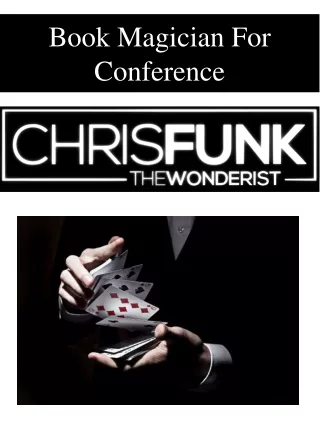 book magician for conference