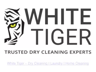 White Tiger - Dry Cleaning I Laundry in Dwarka, Delhi