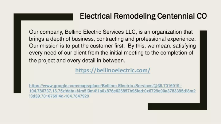 electrical remodeling centennial co electrical