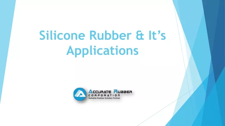 silicone rubber it s applications