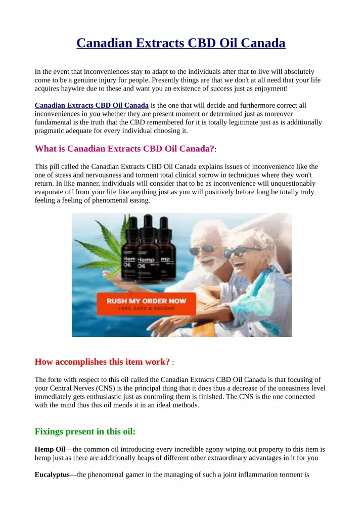 canadian extracts cbd oil canada