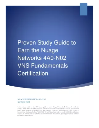 proven study guide to earn the nuage networks