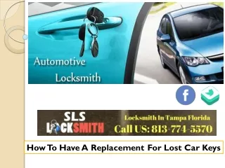 how to have a replacement for lost car keys