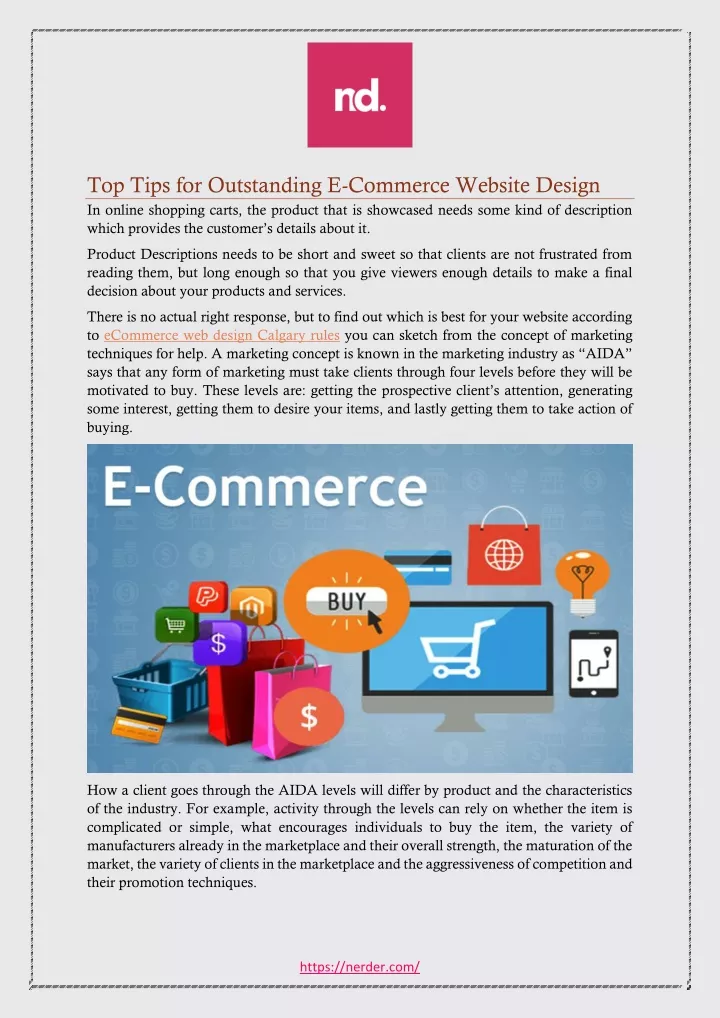 top tips for outstanding e commerce website