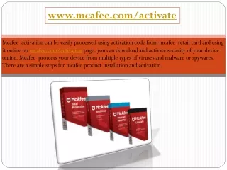 www mcafee com activate
