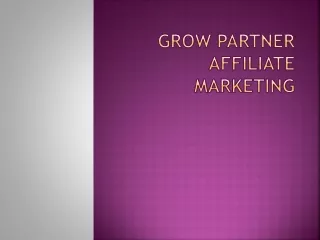 Grow Partner Affiliate Marketing