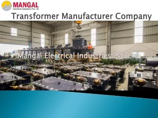 Distribution and Power Transformer | Best Special transformer manufacturing company