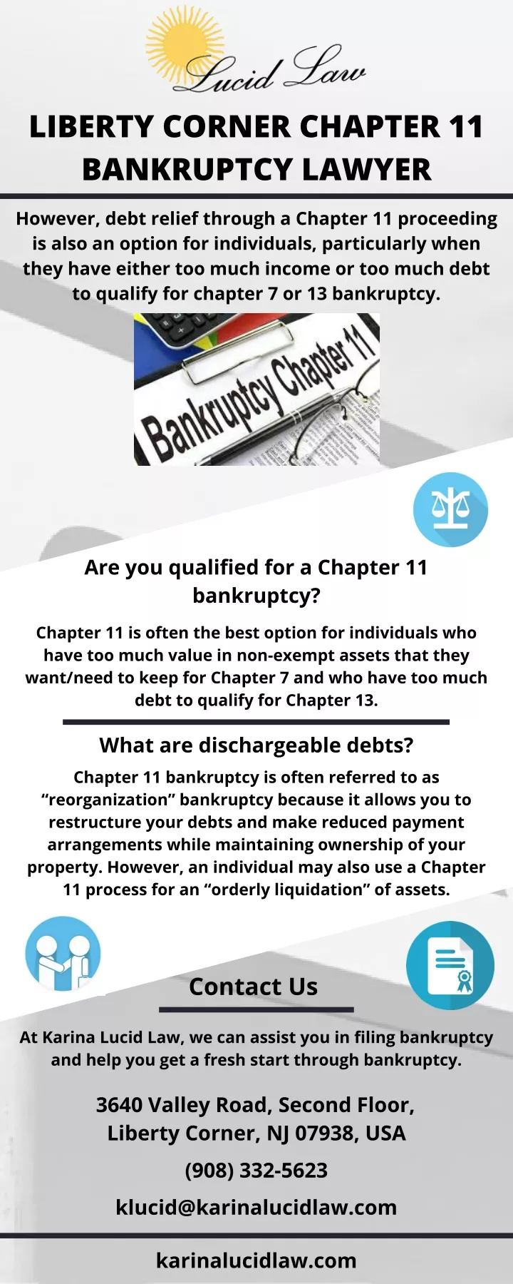 liberty corner chapter 11 bankruptcy lawyer