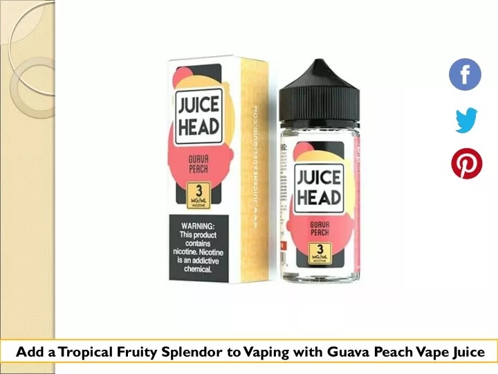 add a tropical fruity splendor to vaping with