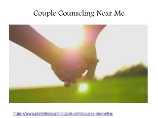 Couple Counseling Near Me