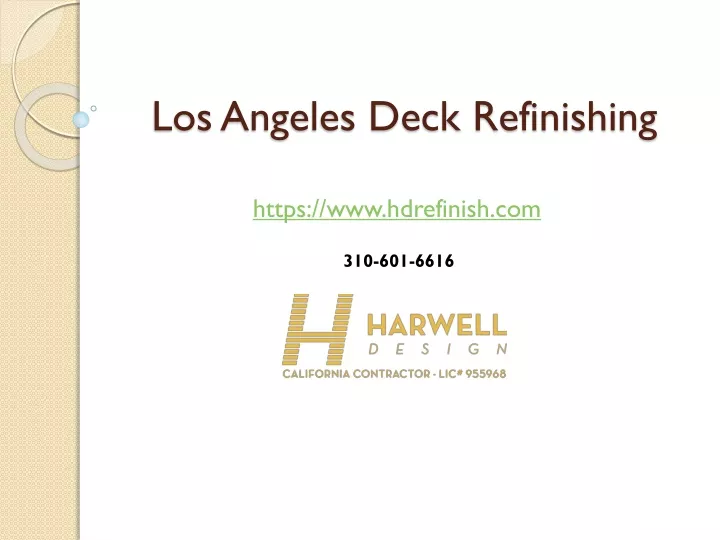 los angeles deck refinishing